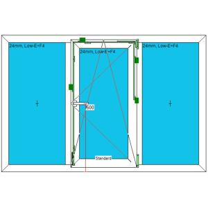 Fereastra living, profil gealan 1800 / 1200, dreapta