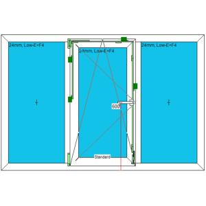 Fereastra living, profil gealan 1800 / 1200, stanga